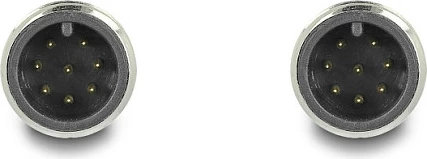 Kabllo Ethernet industriale DeLOCK M12 A-coded 8-pin mashkull-mashkull, 2 m, PUR/TPU, e gjelbër