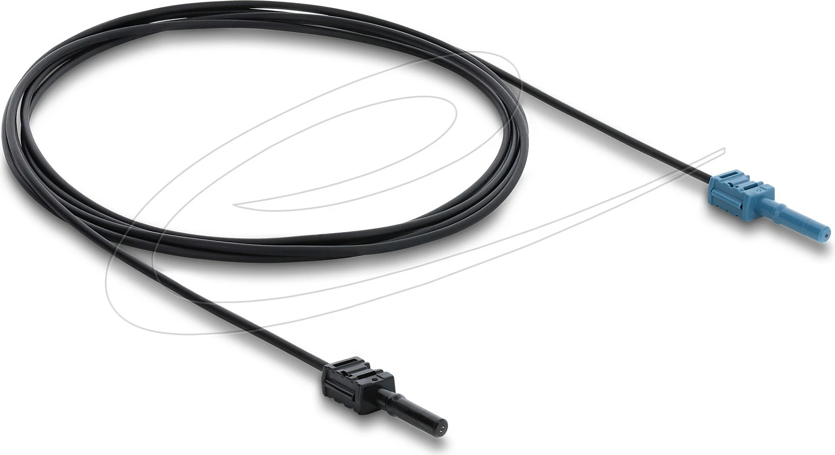 Kabllo optike DeLOCK POF HFBR 4531-4533Z, duplex, 2m, e zezë/blu