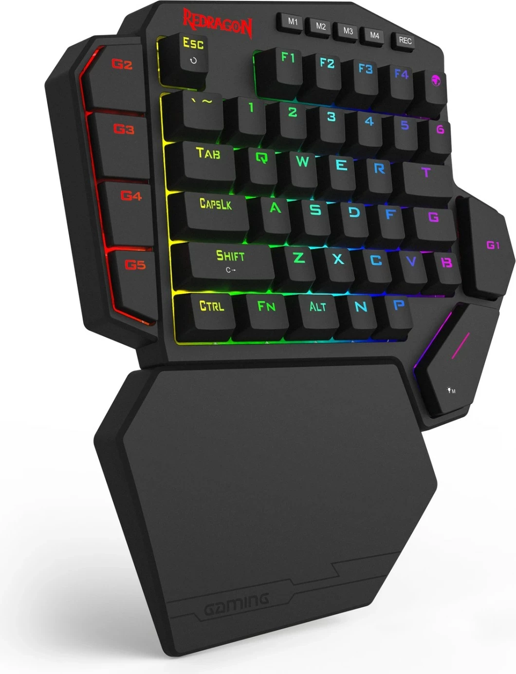 Tastierë gaming Redragon K585RGB-M Diti Magnetic, switch magnetik, RGB, USB-C, e zezë