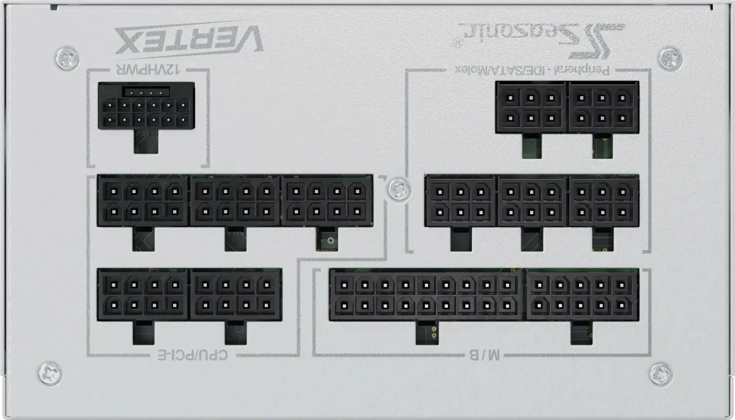 Furnizues rryme SeaSonic Vertex GX (VERTEX-GX-1000-WHITE) 1000W 80 Plus Gold ATX 3.0 modular komplet, i bardhë
