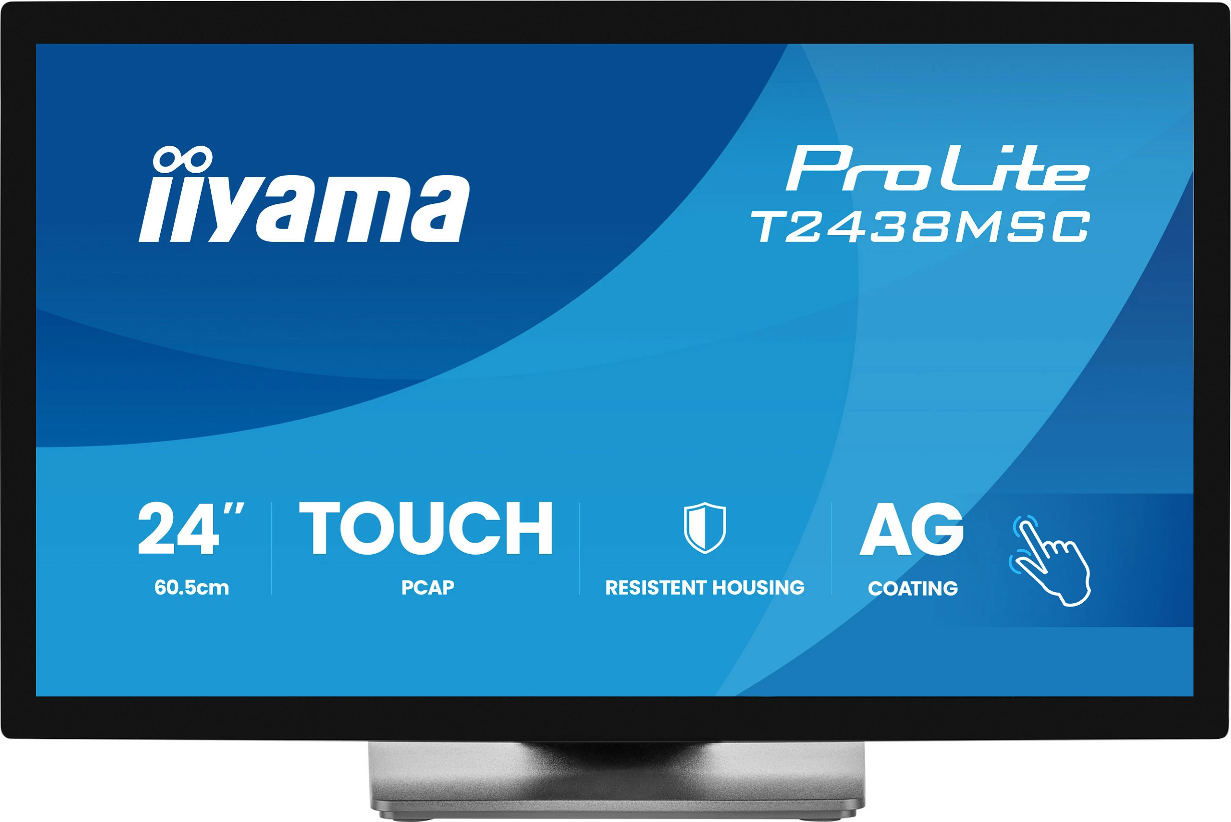 Monitor touch iiyama ProLite T2438MSC-B2 24" Full HD IPS, 10-point, USB hub, i zi
