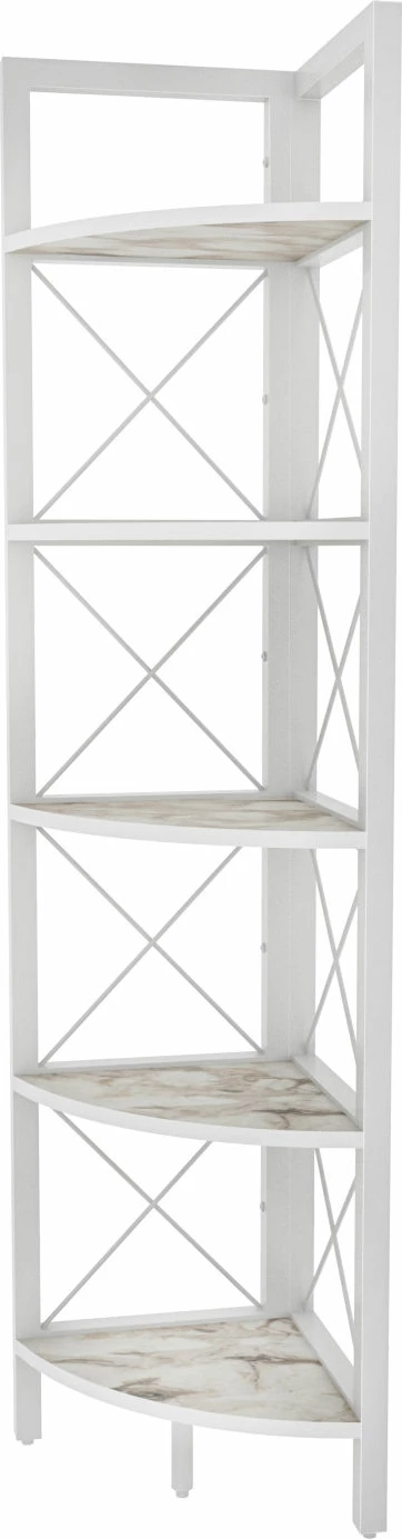 Raft librash modern, ngjyrë e bardhë, Skye Decor, Remo, 30.5x33x160cm