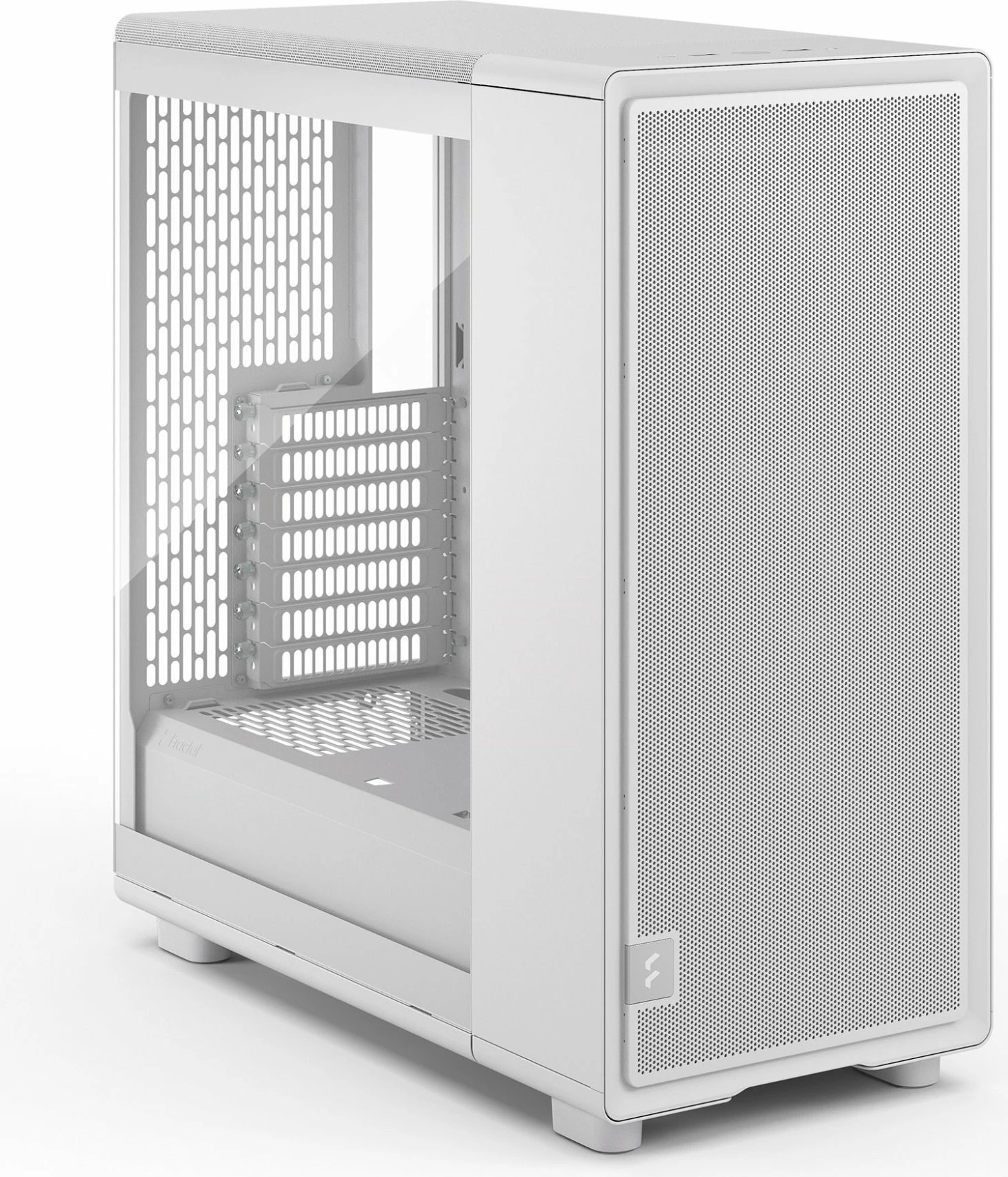 Kasë Fractal Design Epoch TG Clear Tint (FD-C-EPO1A-03), Midi Tower ATX/mATX/Mini-ITX, 3x Momentum 12 fans, e bardhë