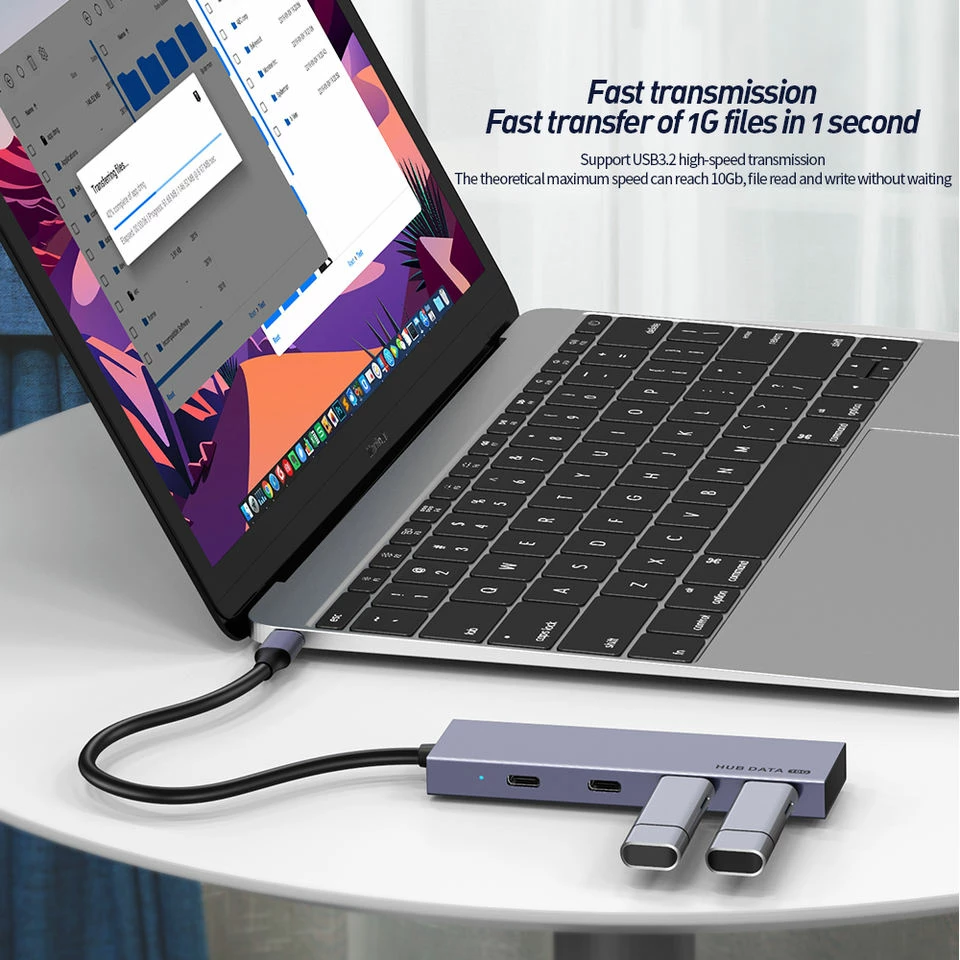 Docking Station Hub 4in1 Type-C to Usb+Type-C SONIT TY0066
