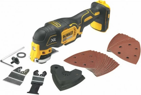 Multitool DeWALT DCS355N-XJ, 18V, Li-Ion, zi/verdhë