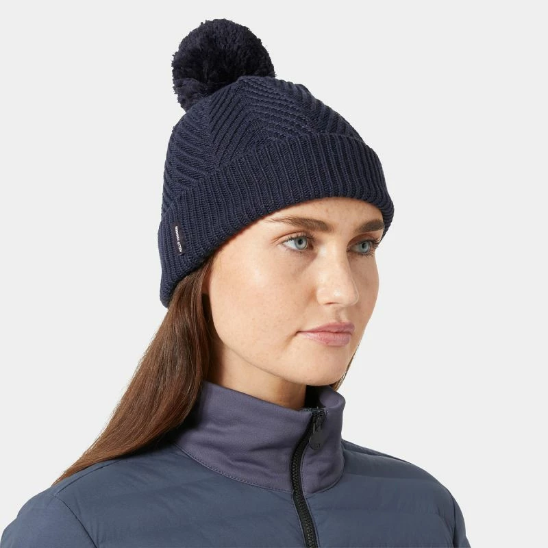 Kapelë e thurur Helly Hansen për femra, navy blue