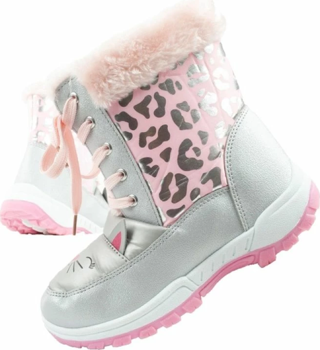 Çizme dimri për fëmijë Leomil, vajza, rozë/argjend