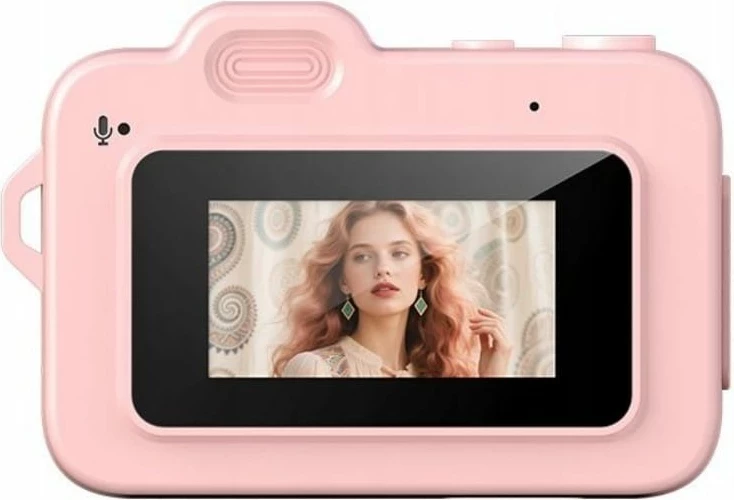 Kamerë kompakte XREC X8, 12MP, Full HD, USB C, rozë