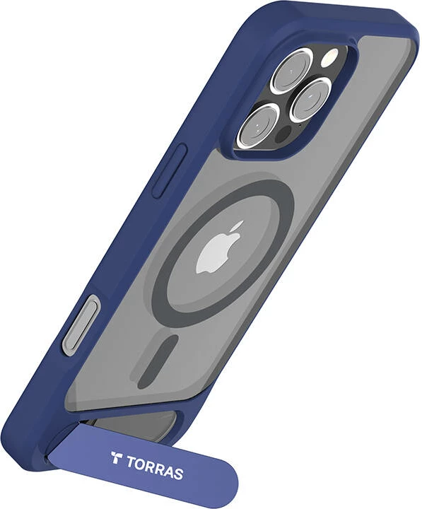 Mbështjellës Torras Pstand Series për iPhone 16 Pro, kaltër
