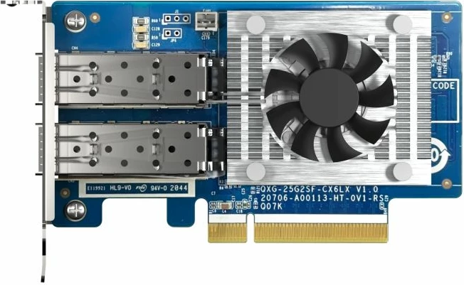 Kartelë rrjeti QNAP QXG-25G2SF-CX6 25GbE, 2x SFP28, PCIe Gen4 x8