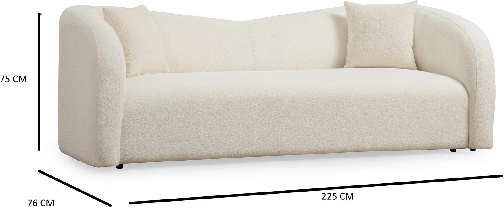 Divan treshe Asos, krem, Atelier del Sofa