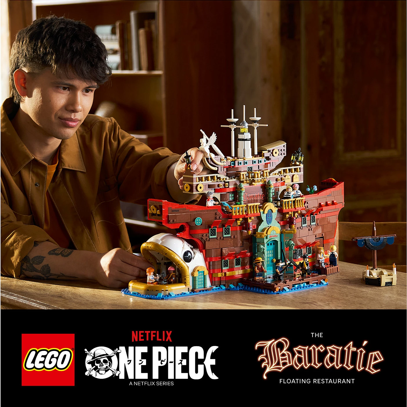 Set ndërtimi LEGO ONE PIECE The Baratie Floating Restaurant 75640, 3402 copë, 18+, multikolor