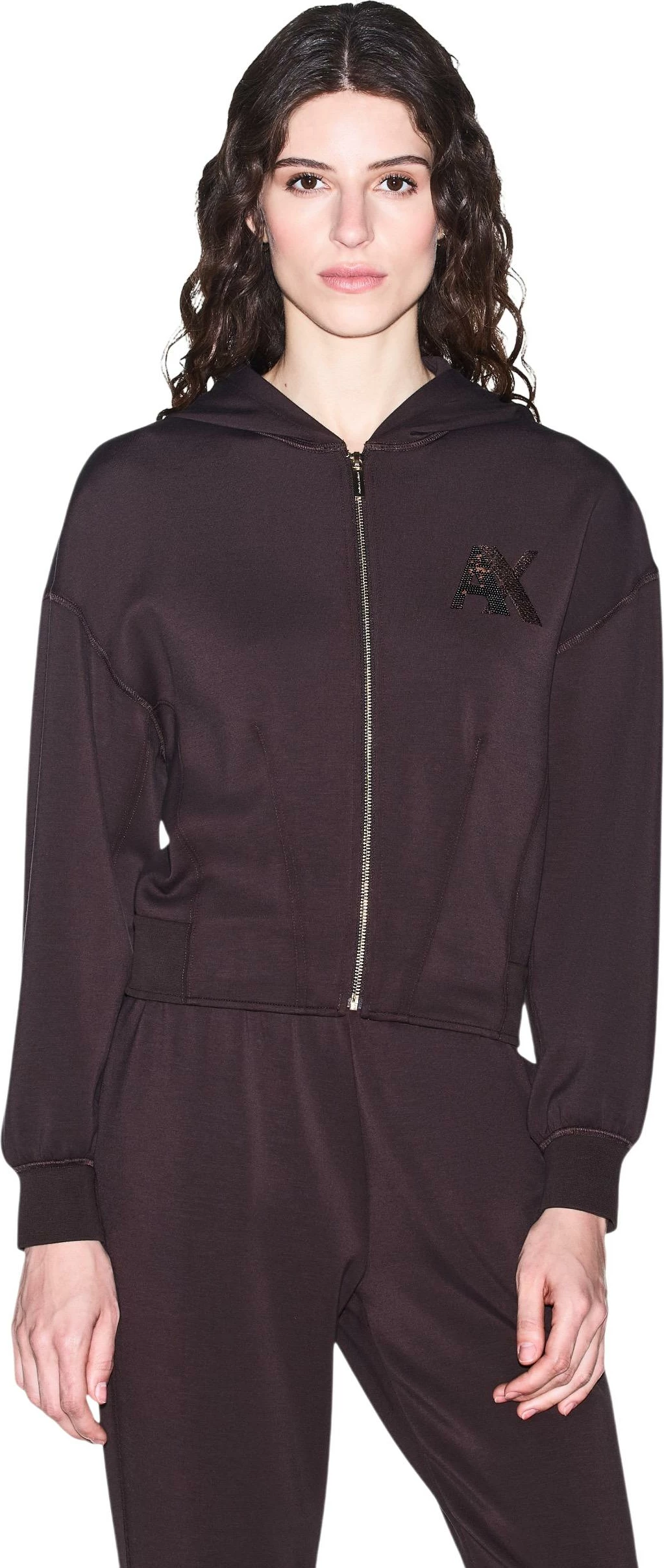 Duks me zinxhir Armani Exchange XW002861 AF13397 për femra, kafe