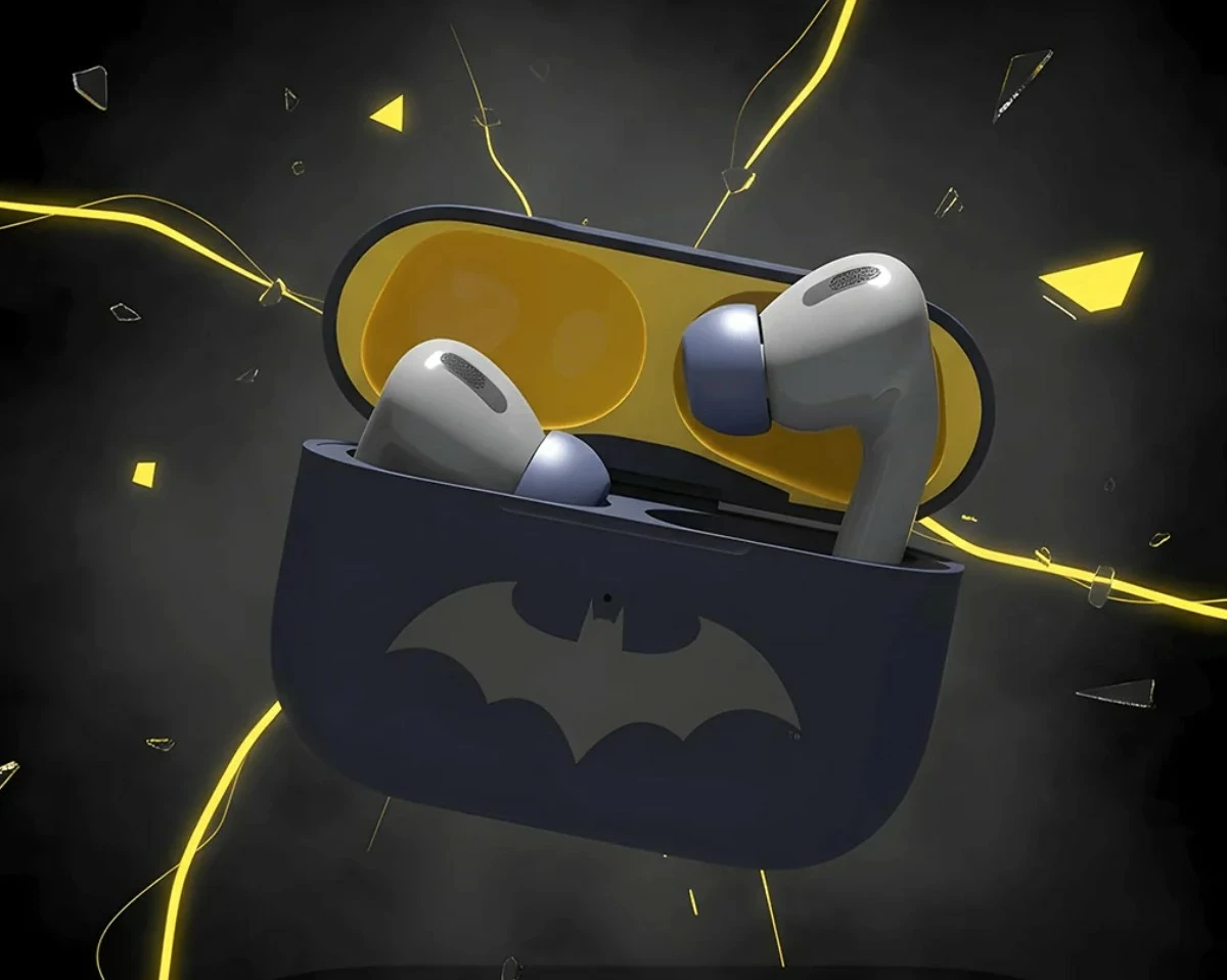 Kufje Moye Batman True Wireless, Bluetooth 5.4, USB-C, blu e errët, me kuti karikimi