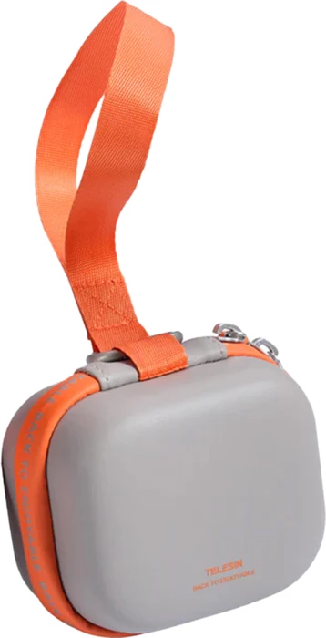 Çantë transporti universale mini për kamera sportive Telesin DisAdv S6-PRC-24GY, EVA, gri-portokalli