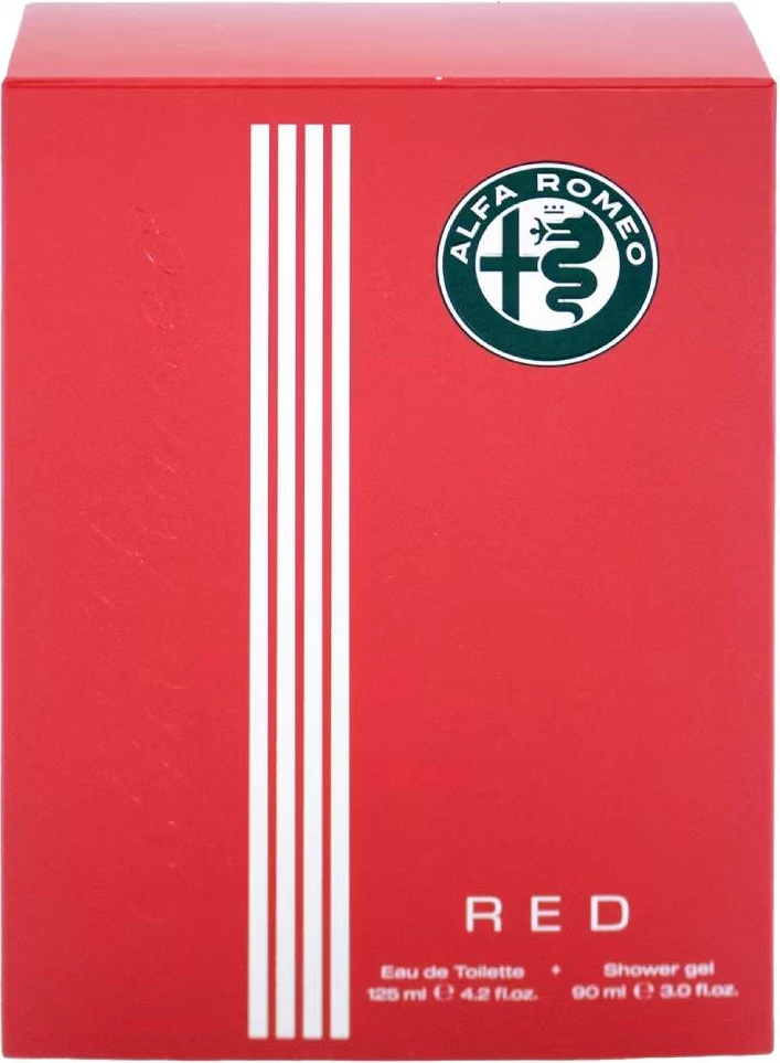 Set Eau de Toilette për meshkuj Alfa Romeo Red 125ml + shower gel 90ml