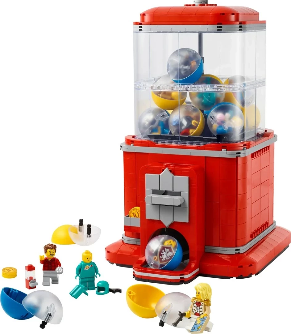 Set LEGO IDEAS 21358 Minifigure Vending Machine, për të rritur, Kuqe
