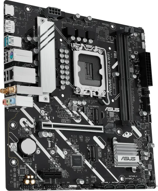 Pllakë amë Asus PRIME H810M-A WIFI, LGA1851, DDR5, micro ATX, e zezë