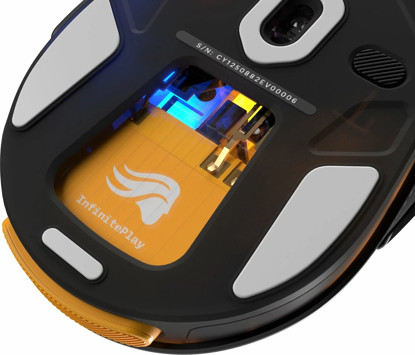 Maus gaming Glorious Model D3 Wireless (GLO-D3-WL-BLK), 30.000 DPI, 8.000 Hz, Bluetooth/2.4GHz/USB, RGB, 6 butona, i zi