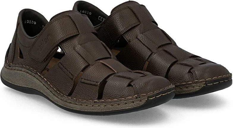 Këpucë lëkure meshkuj Rieker 05281-25, kafe