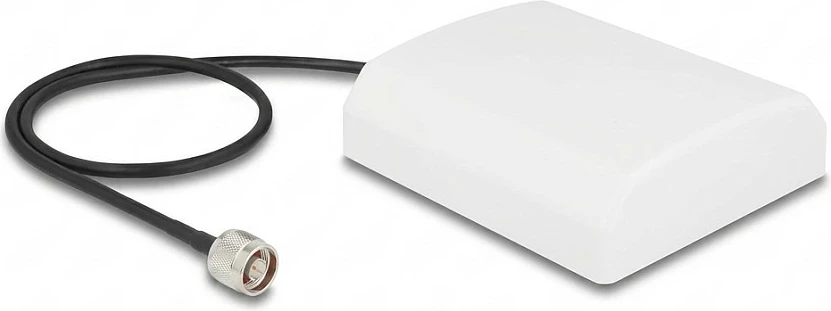 Antenë WiFi DeLOCK 2.4 GHz, N Stecker, 8 dBi, kabllo RG-58 50 cm, outdoor, e bardhë