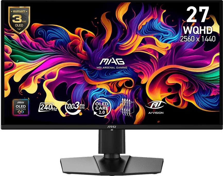 Monitor gaming MSI MAG 274QP QD-OLED X24 26.5\" WQHD 240Hz QD-OLED 0.03ms, i zi