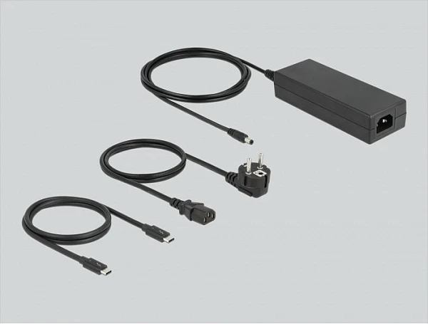 Hub Thunderbolt 4 DeLOCK, 3x Thunderbolt 4 + 1x USB-A 10Gbps, 85W PD, gri