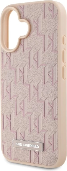 Mbështjellës Karl Lagerfeld Hot Stamp MagSafe për iPhone 16, Rozë