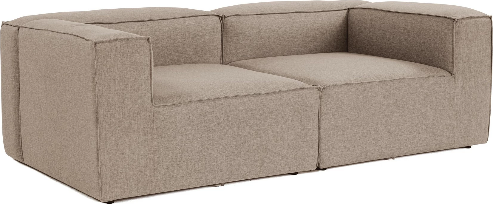 Divan dy ulëshe Atelier del Sofa, Fora, ngjyrë kafe, 2 pjesë