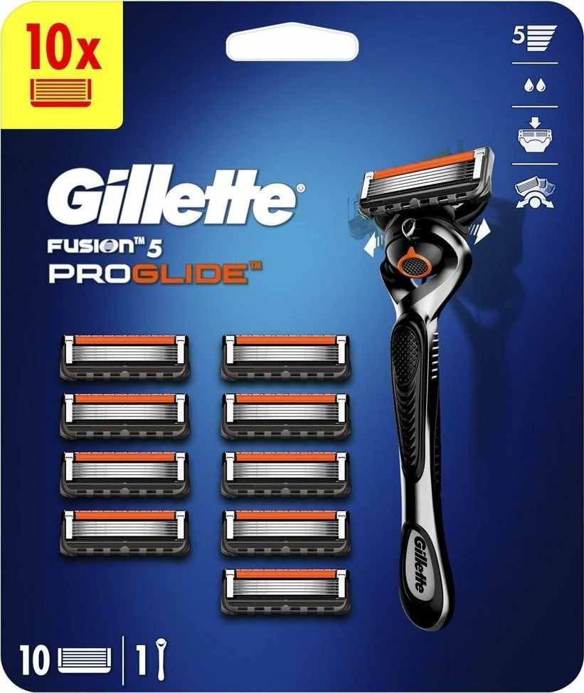 Makinë rroje Gillette Fusion 5 ProGlide, set 1 copë + 10 koka rroje