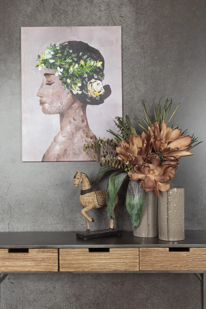 Pikturë dekorative SPRING LADY, kanavacë, shumëngjyrëshe, 60x80x4cm