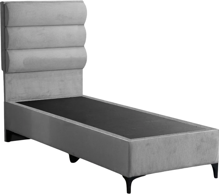 Krevat stofi Limit, ngjyrë gri e çelët, 90x200cm