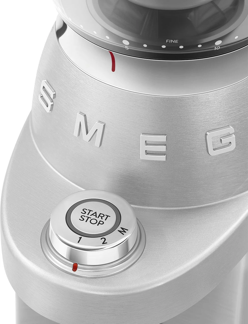 Mulli kafeje Smeg CGF02SSEU 50s Style, argjendtë