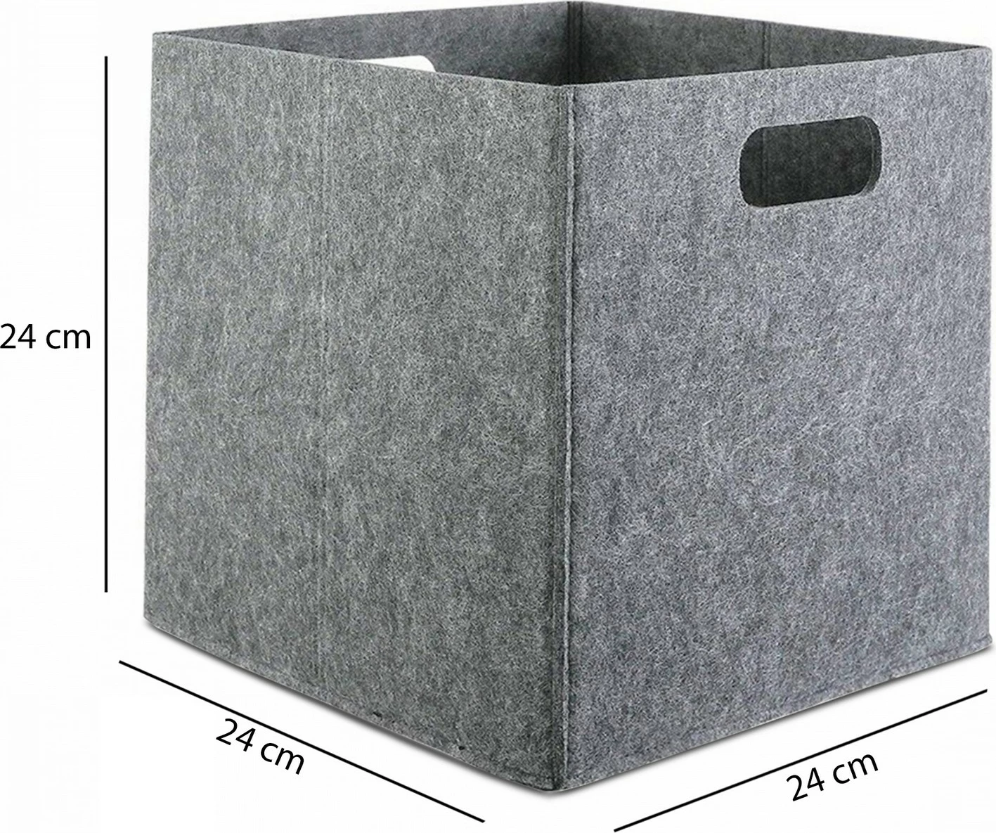 Shportë organizuese prej ndjesi, gri, Aberto Design, HMY-6360, 24x24x24cm