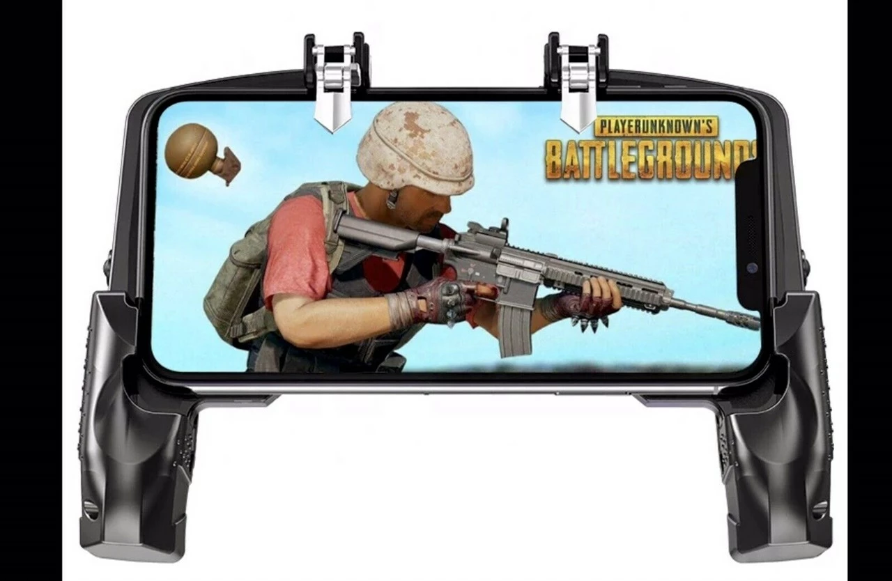 Gamepad K21, kontrollor për lojëra në celular, i zi