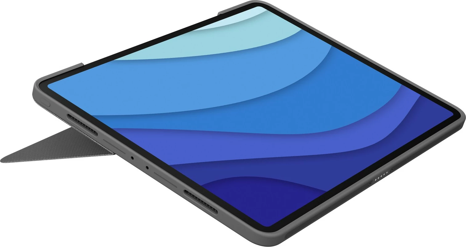Tastierë me touchpad Logitech Combo Touch për iPad Pro 12.9 (5th Gen), gri
