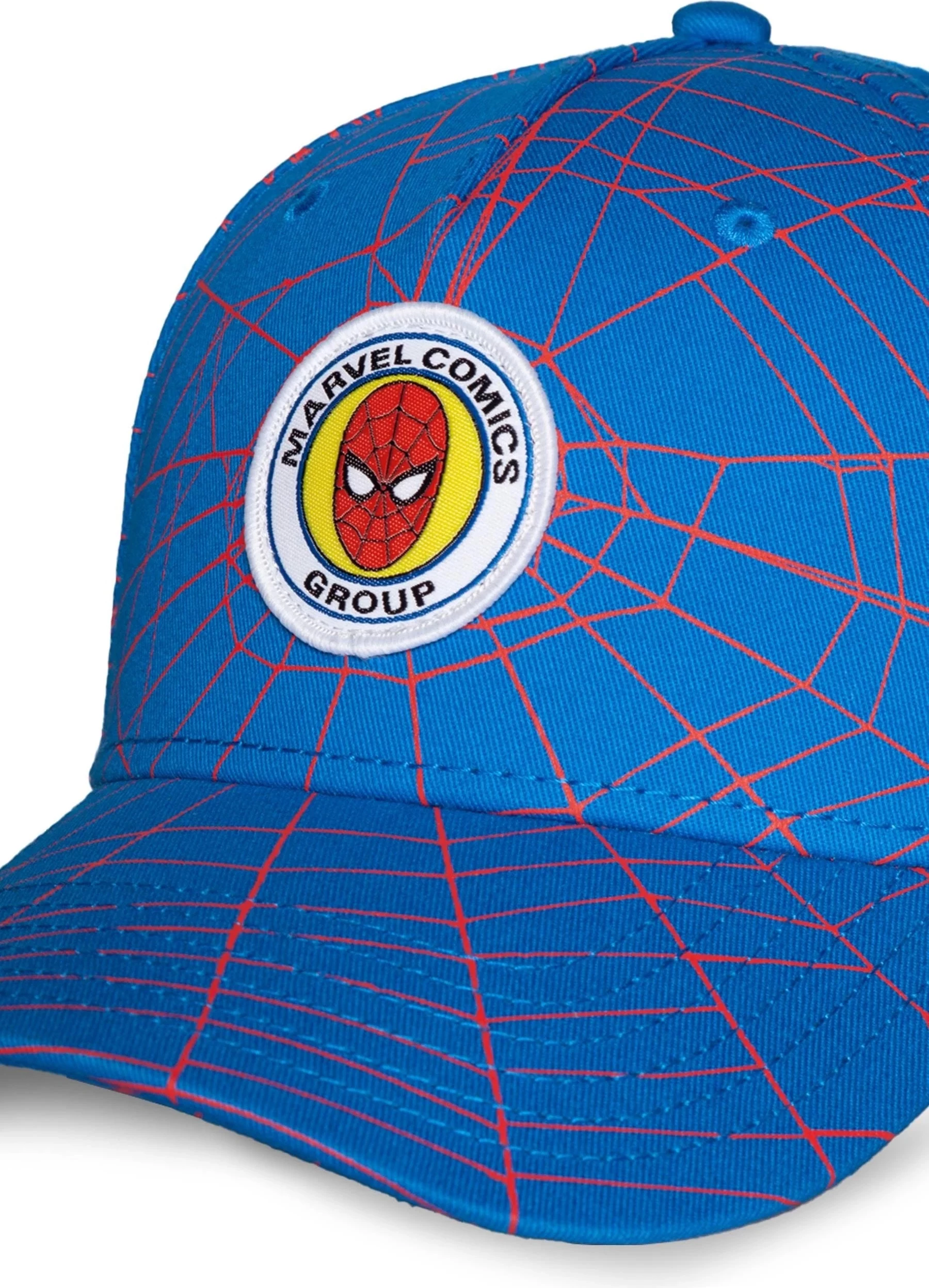 Kapele snapback për fëmijë Difuzed Spider-Man, 100% pambuk, e rregullueshme, blu/kuqe