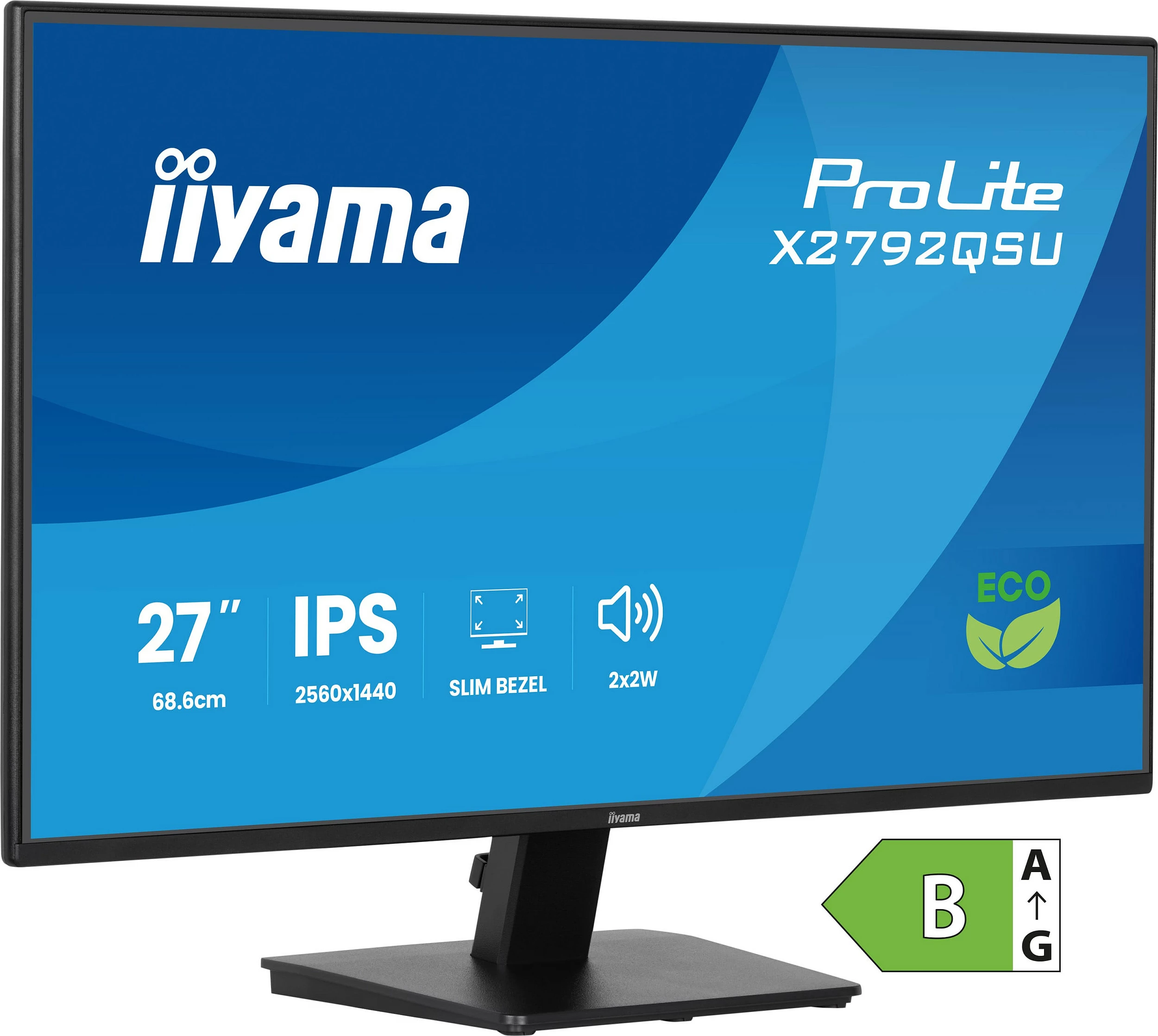 Monitor iiyama ProLite X2792QSU-B1, 27", QHD 2560×1440, IPS, FreeSync, i zi