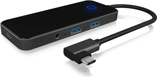 DockingStation RaidSonic ICY BOX IB-DK4050-CPD, USB 3.2 Gen 1 Type-C, 100 W, 10,100,1000 Mbit/s, Anthracite