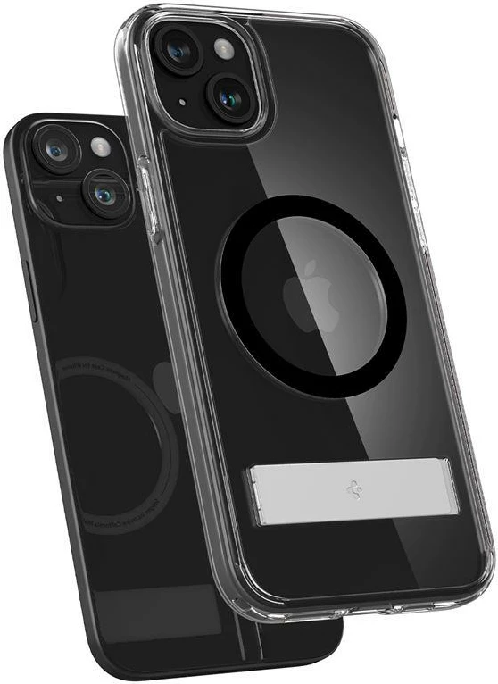 Mbështjellës Spigen Ultra Hybrid S MagSafe për iPhone 15, i zi