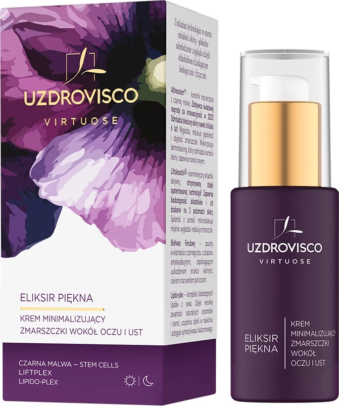 Krem anti-rrudhë për sy dhe buzë UZDROVISCO Virtuose Elixir of Beauty për femra, 30ml