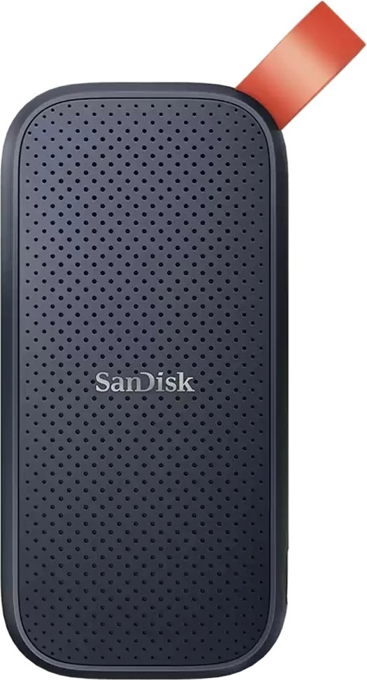 SSD portativ SanDisk SDSSDE30-2T00-G26, 2 TB, USB Type-C, 3.2 Gen 2, 800 MB/s, e zezë