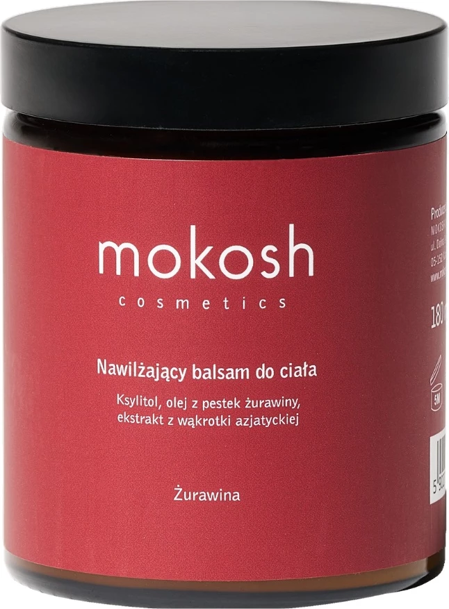 Balsam trupi për femra Mokosh Moisturizing Body Balm Cranberry, 180ml