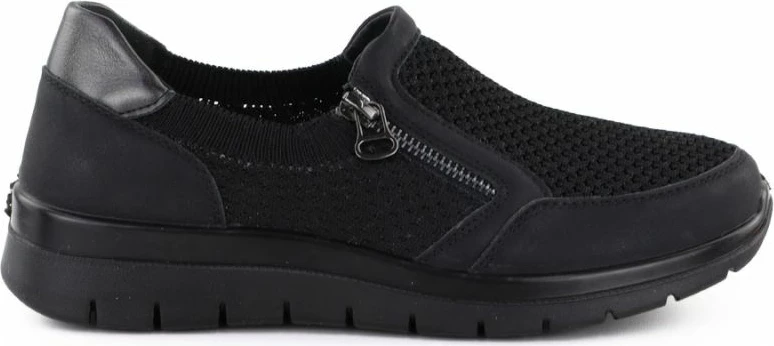 Këpucë tekstili për femra Unisoft 9026, të zeza