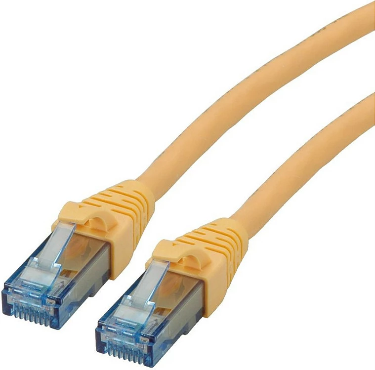 Kabllo rrjeti ROLINE Cat6a 1.5m, RJ-45, U/UTP, e verdhë