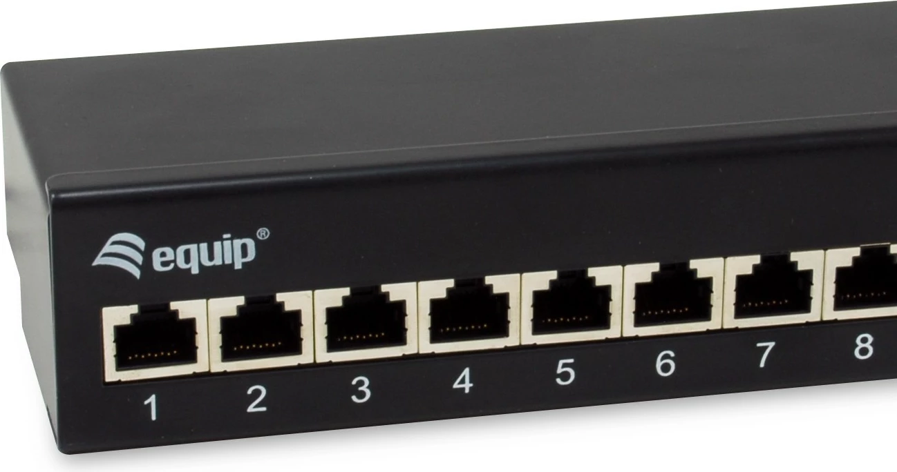 Aksesor rrjeti Equip 326622, 12 porta RJ-45, Cat6a, 10GBase-T, e zezë