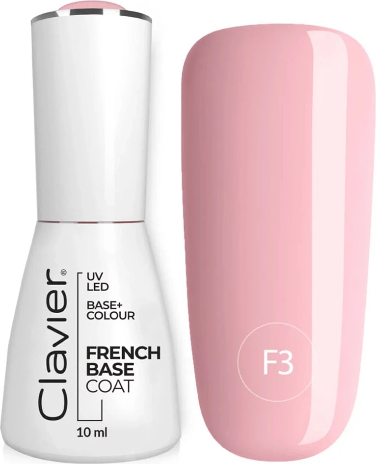 Bazë hibride me ngjyrë për thonj Clavier Luxury French Base F3 Lollipop 10ml