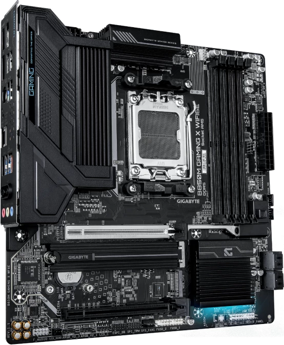 Pllakë amë GIGABYTE B850M GAMING X WIFI6E, AM5, mATX, DDR5, Wi‑Fi 6E, 2.5GbE