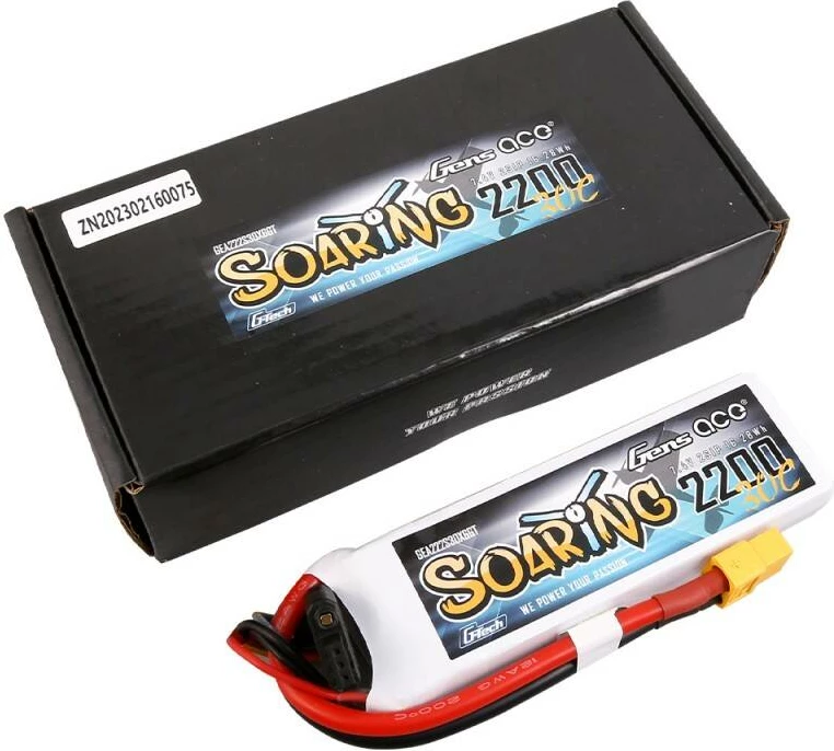 Bateri LiPo Gens Ace G-Tech Soaring 2200mAh 7.4V 30C XT60