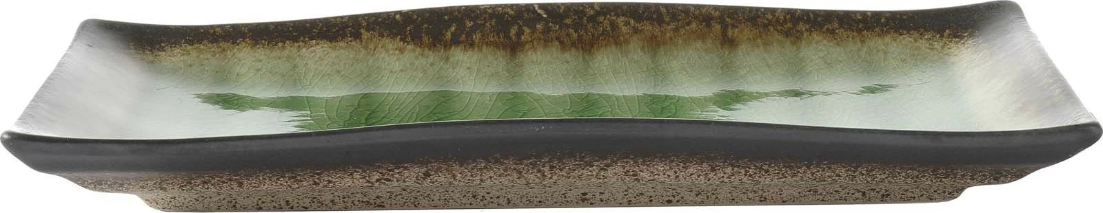 Pjatë ovale Fine Dine Beryl 272x150 mm, e gjelbër, set 3 copë